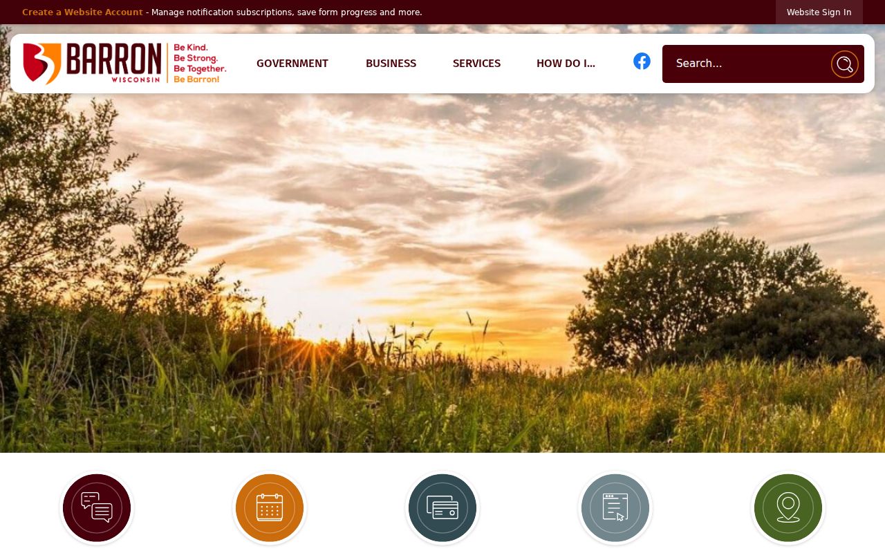 City of Barron criminal history and municipal records source