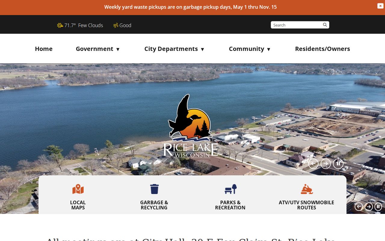 Rice Lake criminal history City Hall and government source