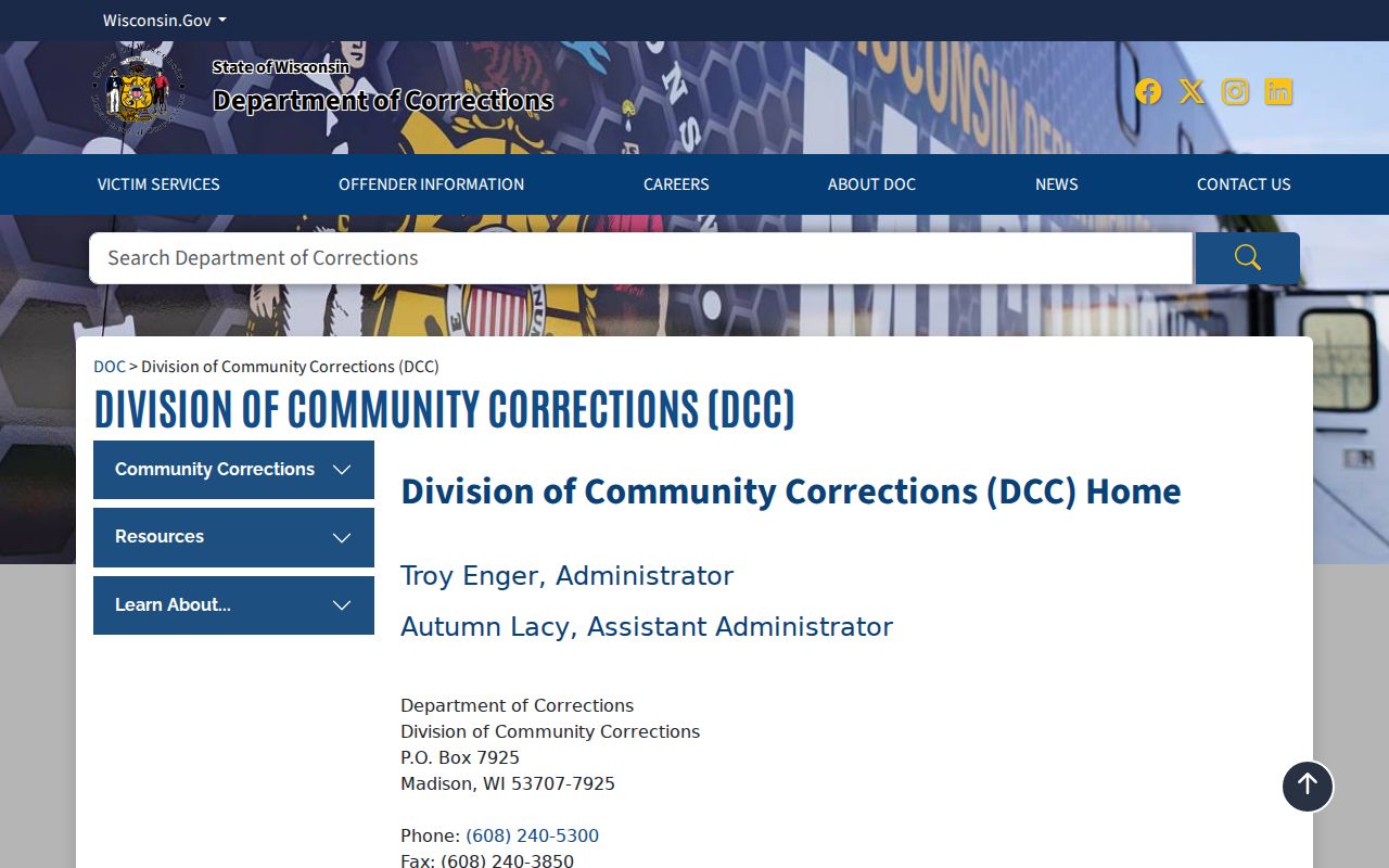 Barron County criminal history community corrections information